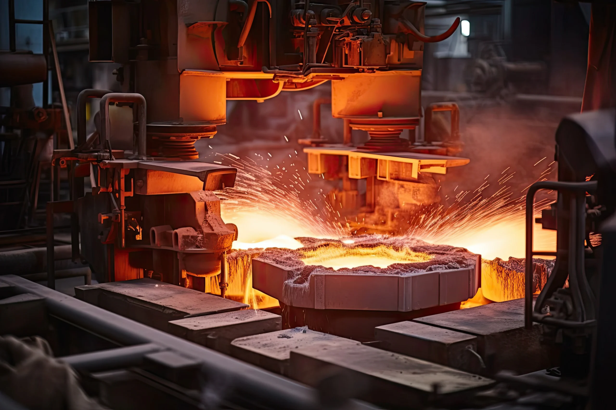 molten-metal-pouring-industrial-foundry